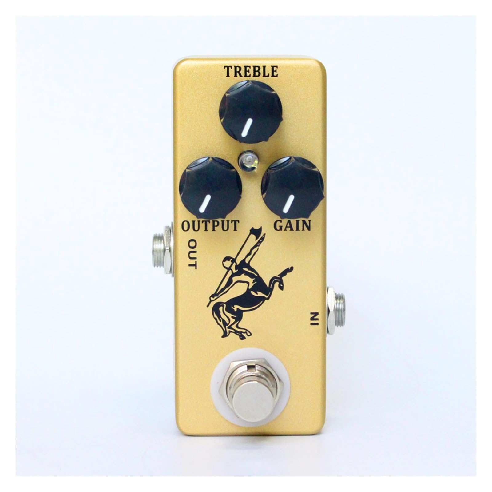 modulacyjny pedał gitarowy Pedał Efektu Overdrive Do Gitary True Bypass Metal Shell Części Do Gitary Akcesoria Do Gitary (Color : Gold)