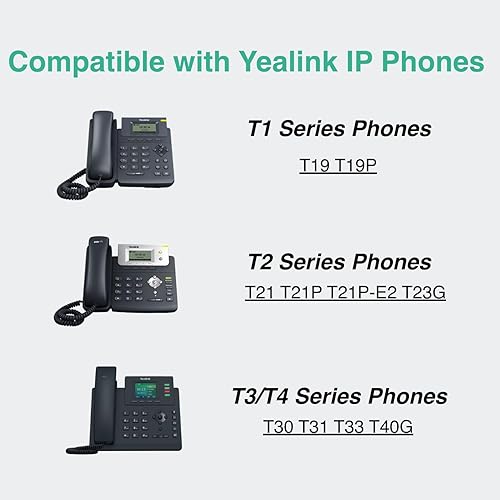 Miniatura 3 de Adaptador de corriente para teléfonos inalámbricos Yealink SIP W52P W52H W56P W76, fuente de alimentación para teléfono de escritorio T19 T19P T21
