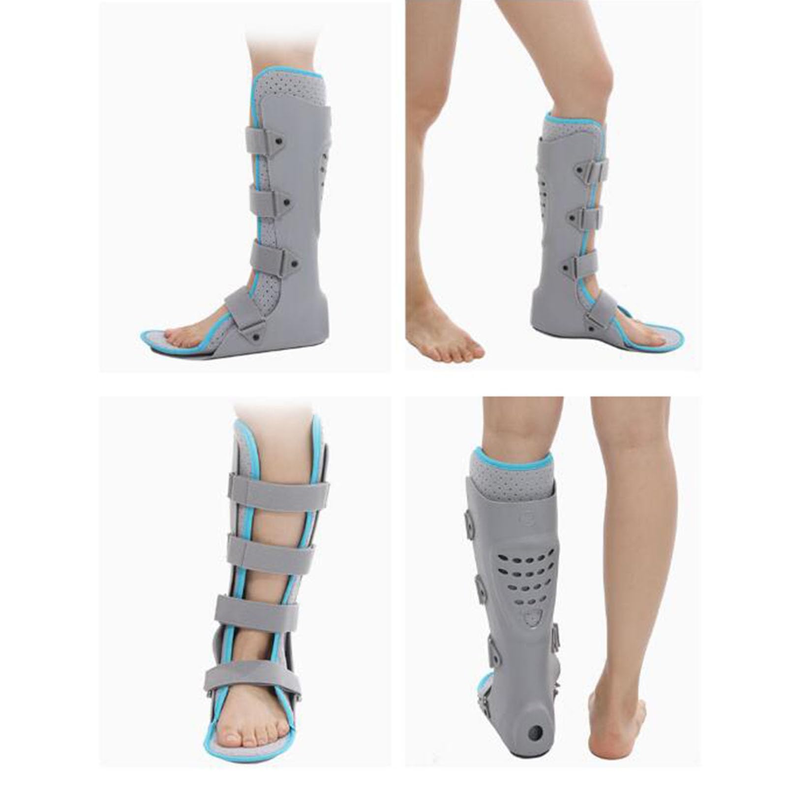 Férula Nocturna para Fascitis Plantar, Soporte Estabilizador De Tobillo, Férula De Fijación para Caída De Pie, Férula De Soporte para Fractura De Pie, Ajustable A La Derecha, Talla S