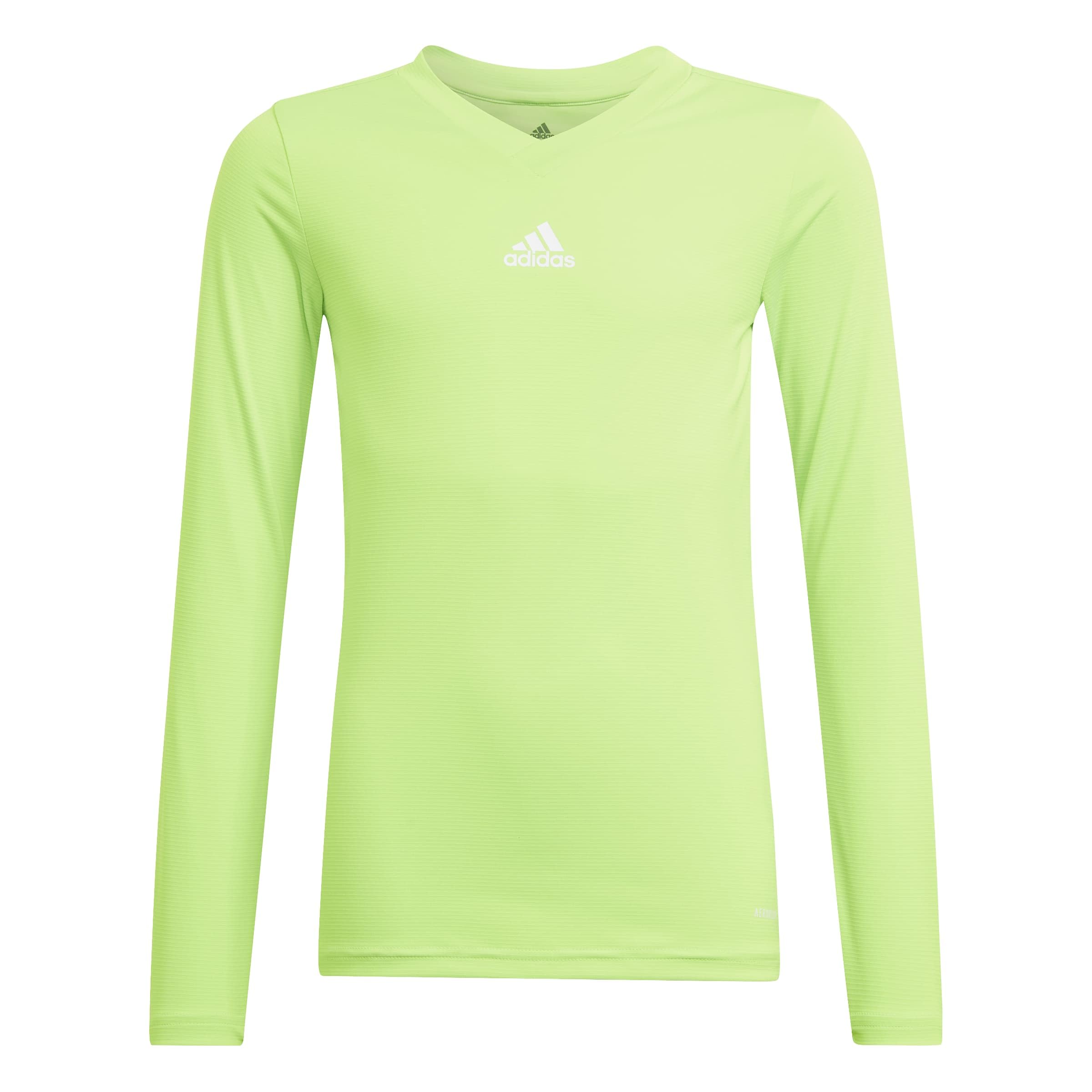 adidas Boy's Team Base Youth Shirt, Team Solar Green, 13-14 Years