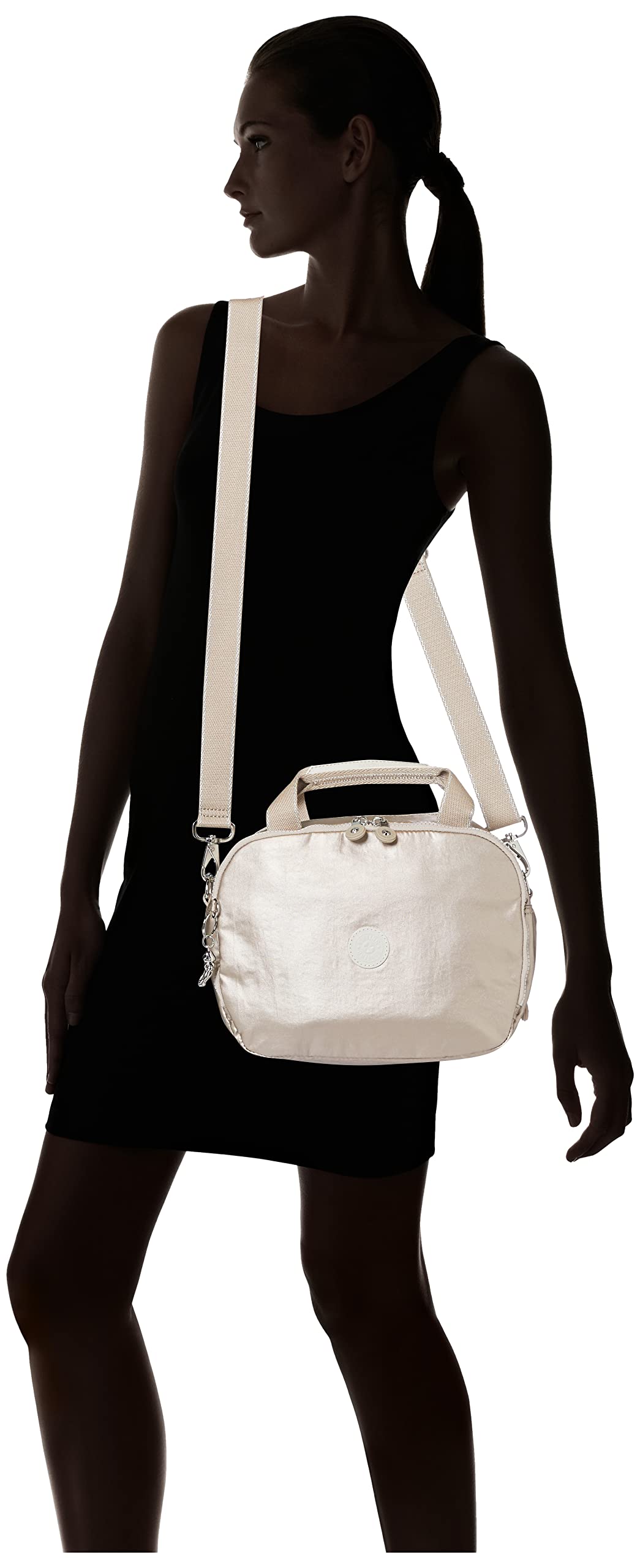 Kipling Palmbeach Neceser Grande, Accesorios de Viaje, Metallic Glow (Plata)