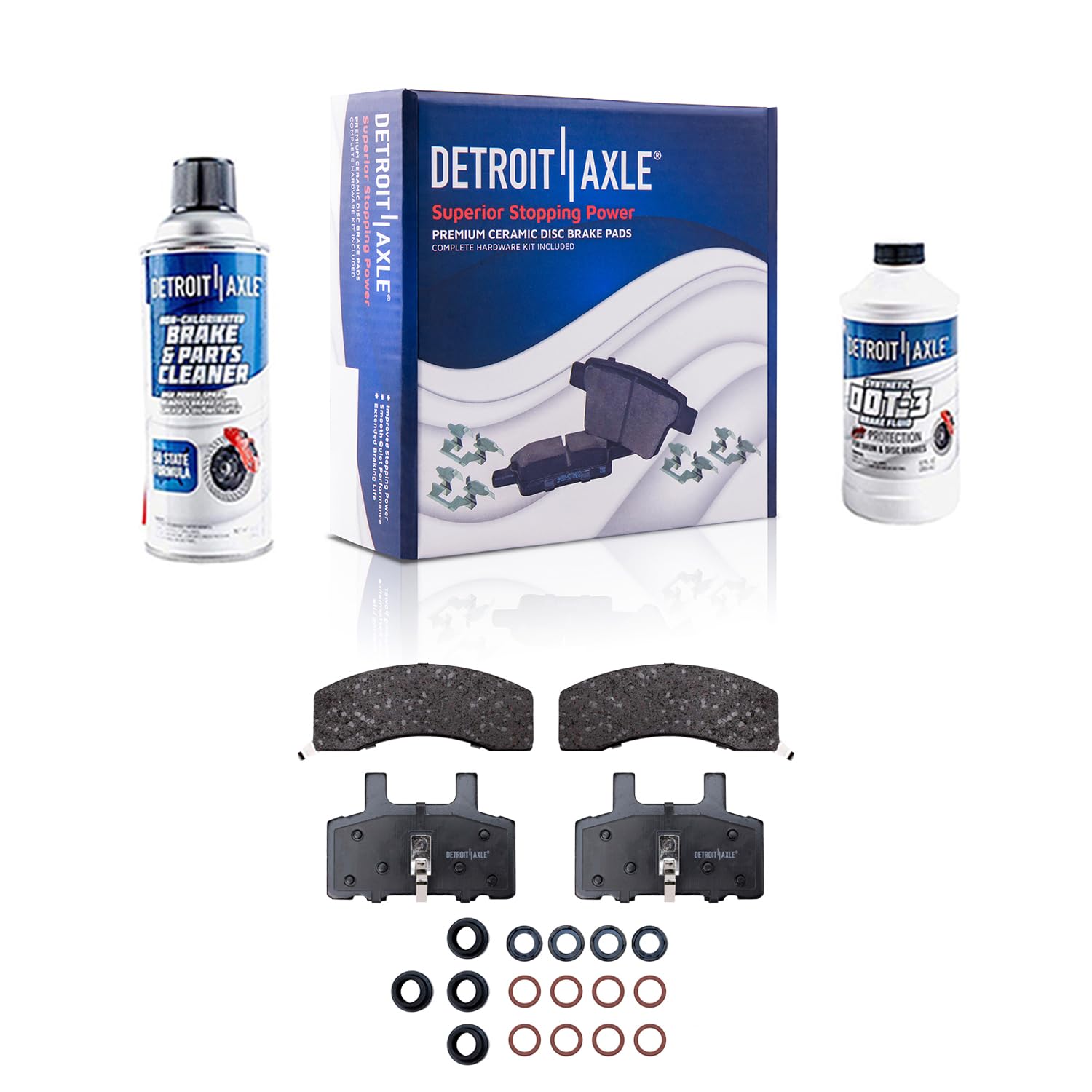 Detroit Axle - Front Brake Pads for GMC C1500 C2500 K1500 K2500 K3500