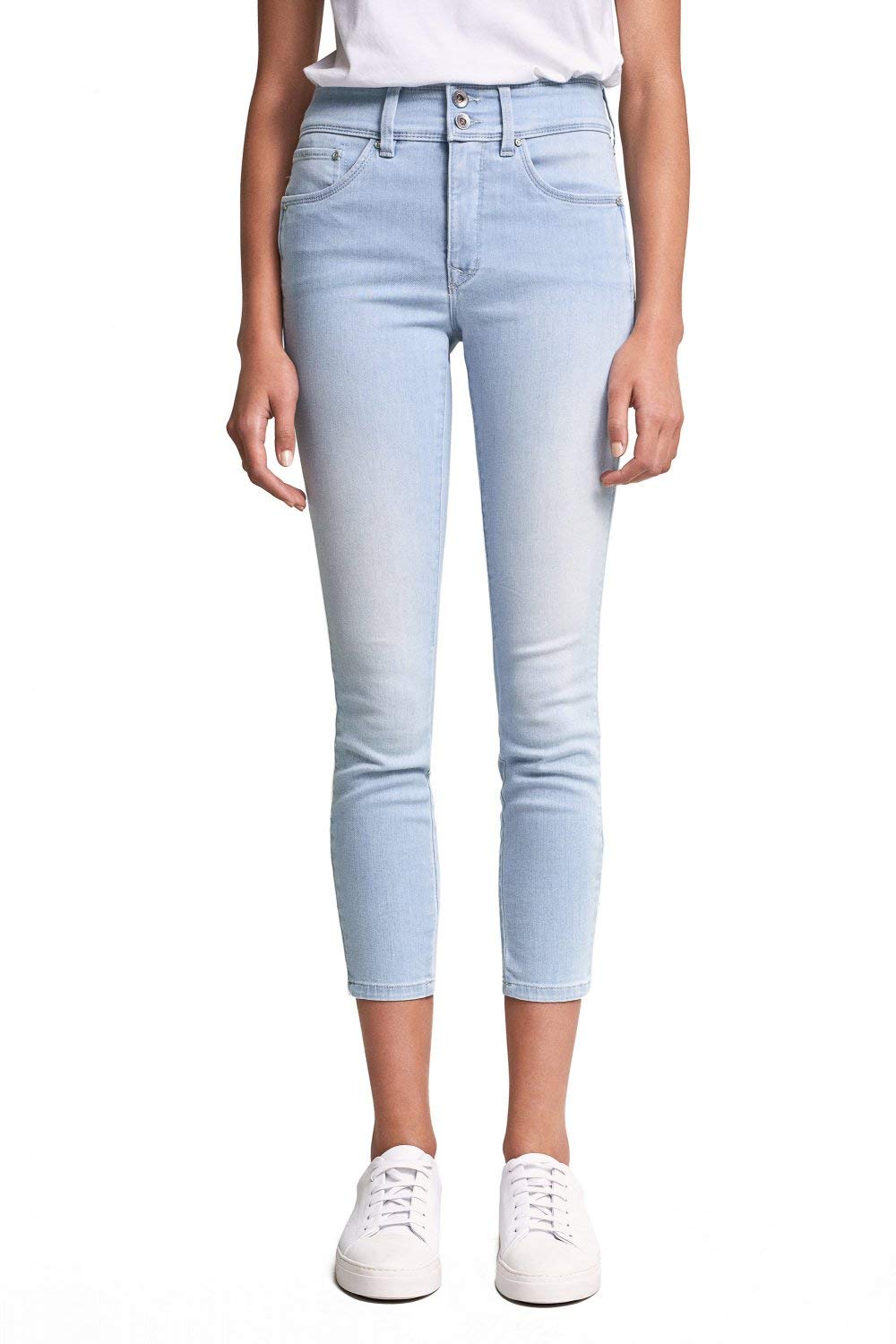 Salsa Jeans Push in Secret Cropped con Dettagli Onde