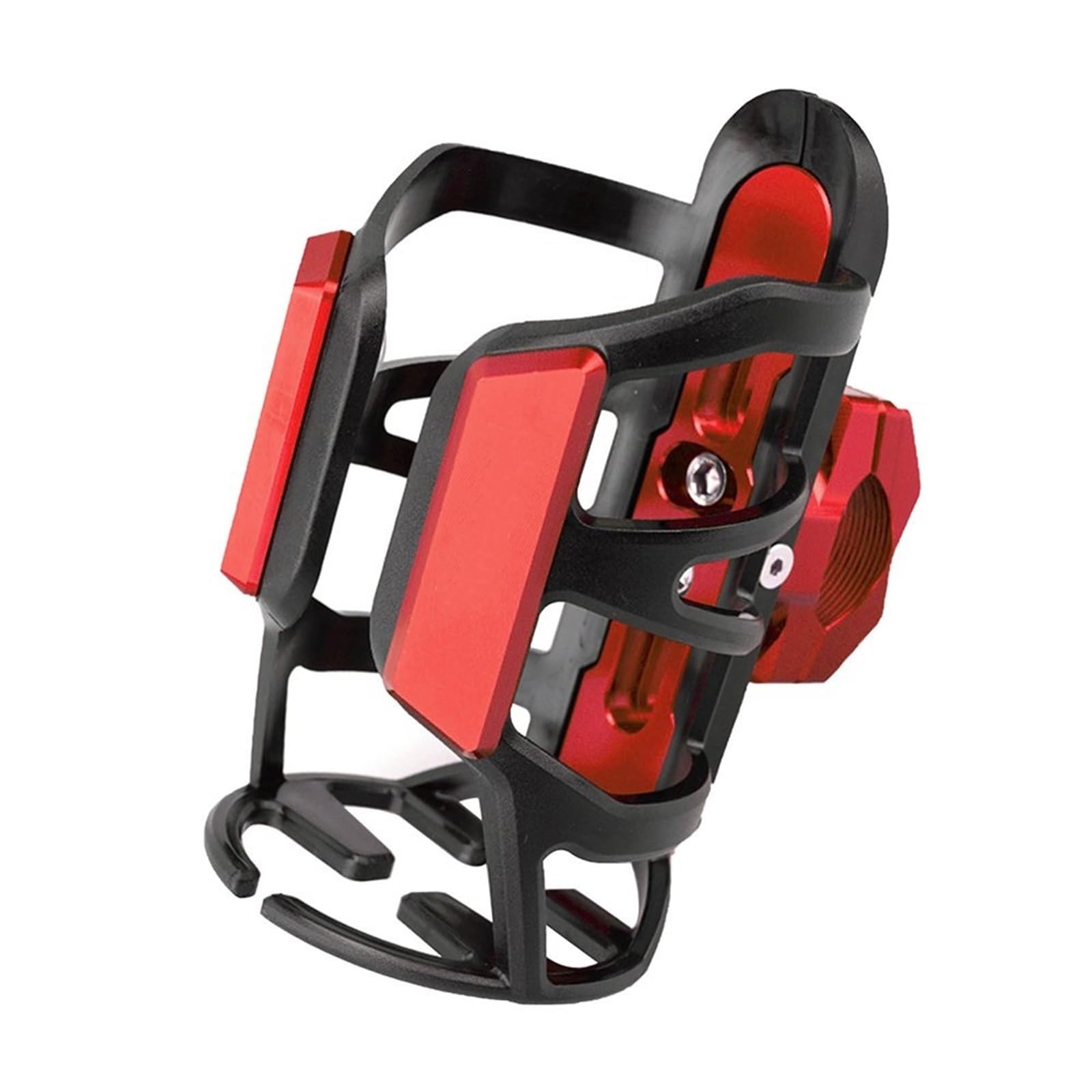Motorbike Accessories Motorcycle Accessories Beverage Water Bottle Cage Drink Cup Holder For H-onda For Africa Twin 2024 2025 2026(Black- Silver)