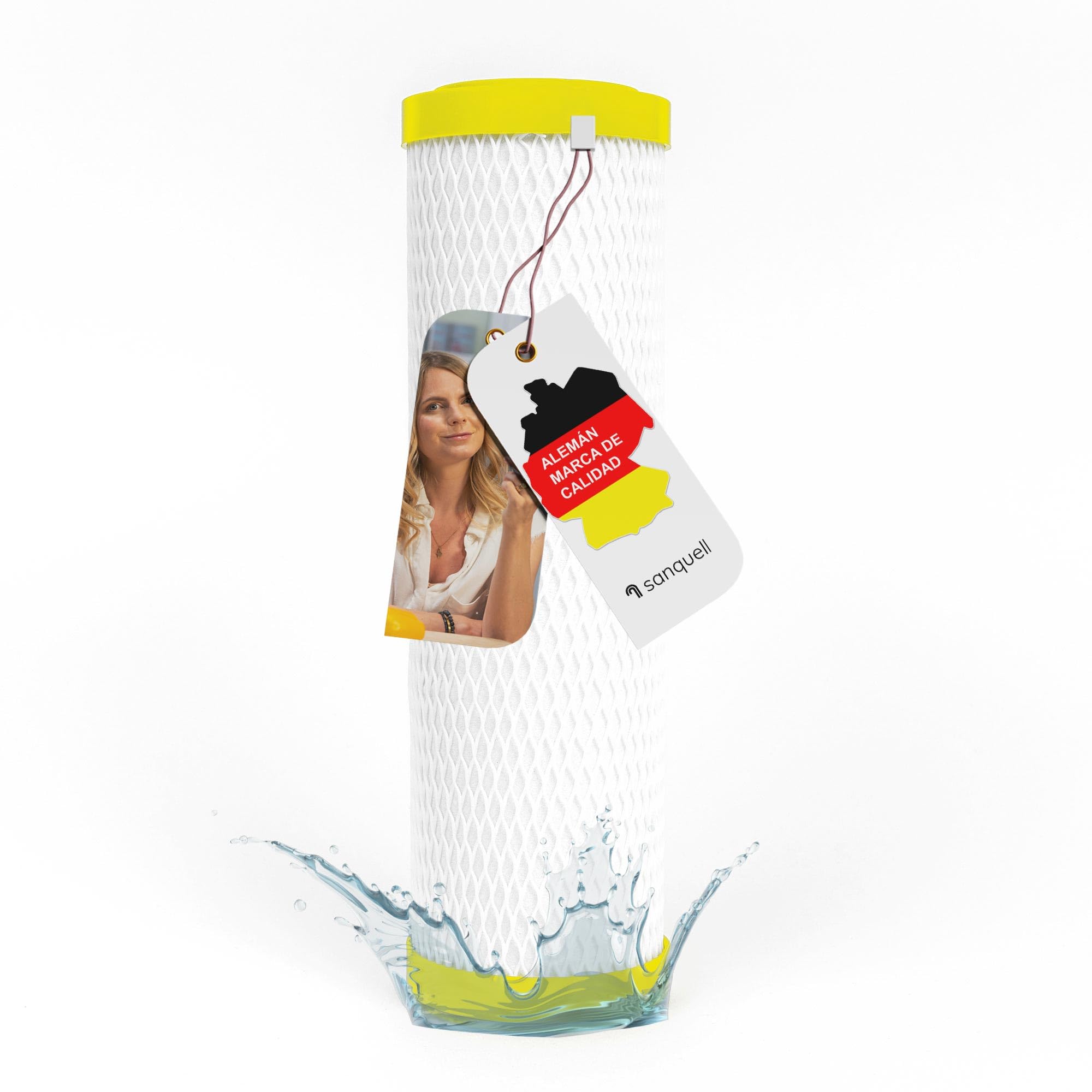 Filtro de agua Superflow Comfort CBF3 | filtra fiablemente los contaminantes y el sabor | para carbonit Vario, Sanuno | hasta 8 litros/minuto | carbón activo sinterizado