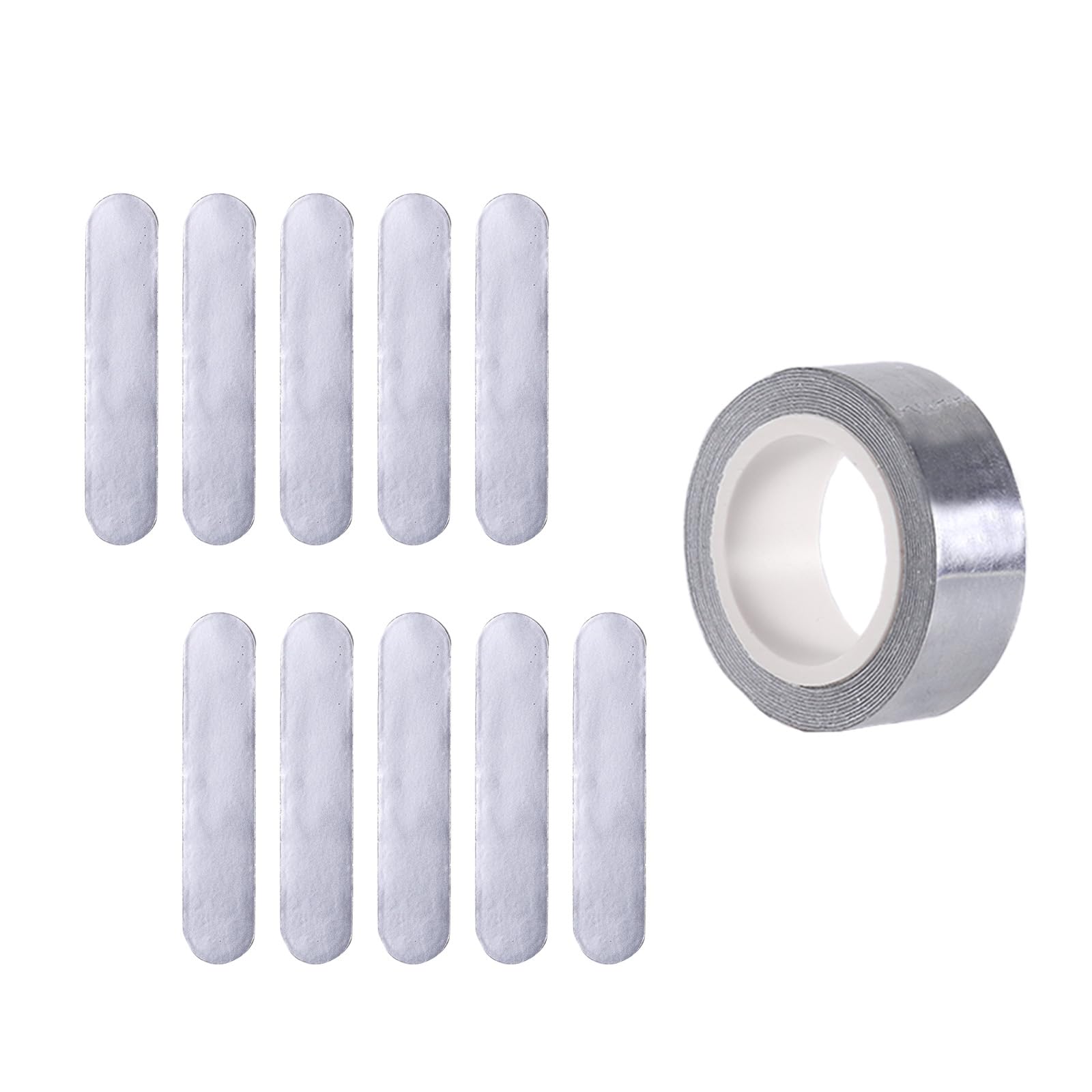 Ruban de Plomb Adhésif Golf 10pcs, 1 Rouleau 30g, Accessoires d'Entraînement Prédécoupés pour Réglage du Poids Raquette