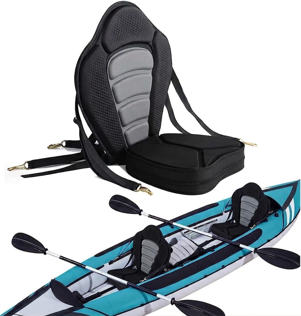 Kayak Seat Cushion for Hobie Tandem Island, 360° Swivel Paddle Board Seat with Safety Buckle, Easy Installation, Adjustable Straps, Back Support for Kayak Canoe