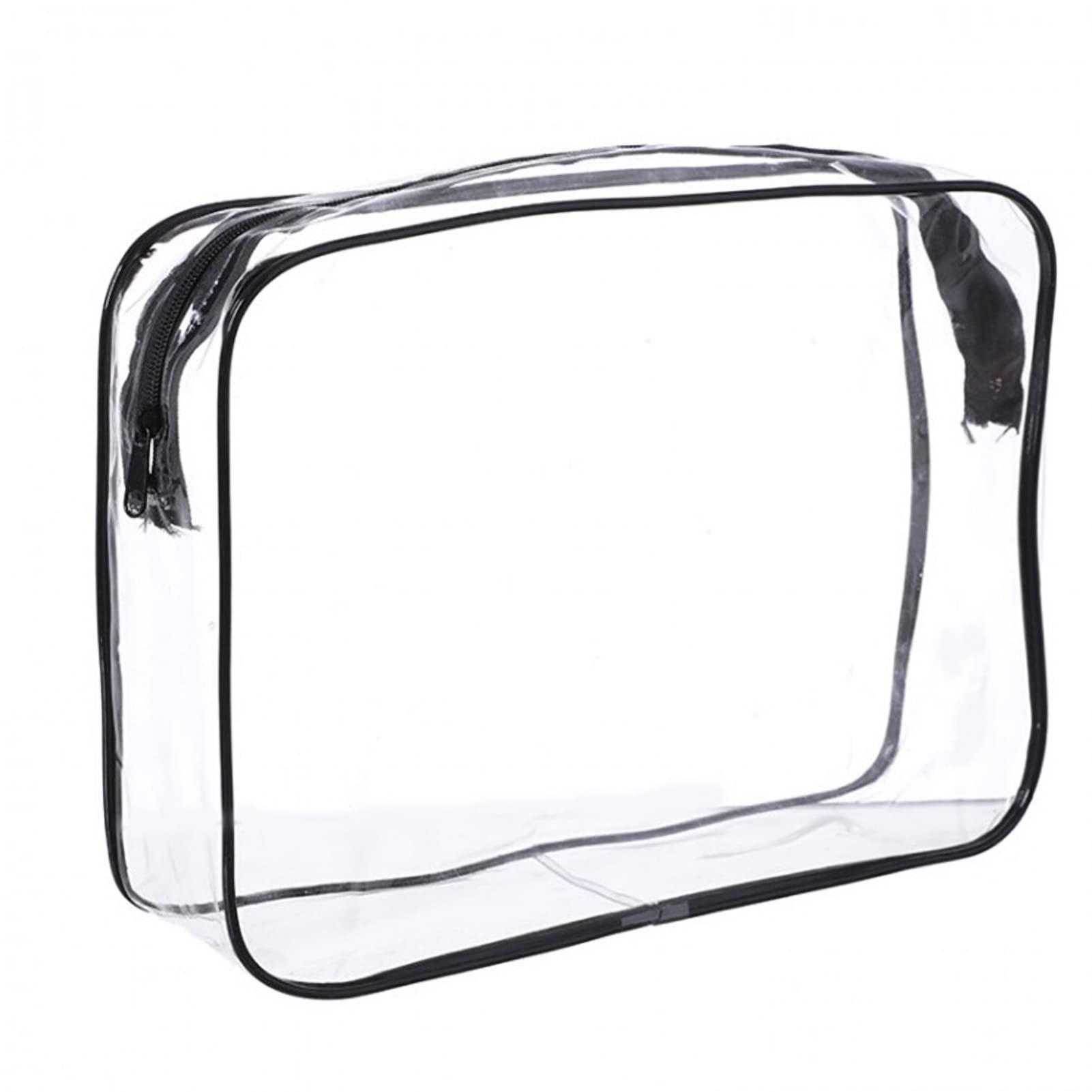 Valink Doppellagige Kosmetiktasche Für Damen – Große Transparente Make-up-Tasche Mit Gummiband & Griff, Ideal Für Reisen