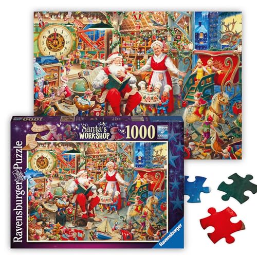 Ravensburger 1000 Piece Christmas Jigsaw Puzzles for Kids and Adults 12 Years Up - Santa's Grotto...