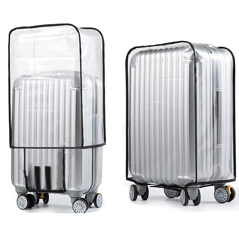 Housse Valise Transparente AYNKH 20 Pouces + 8 Protections Roues - PVC étanche