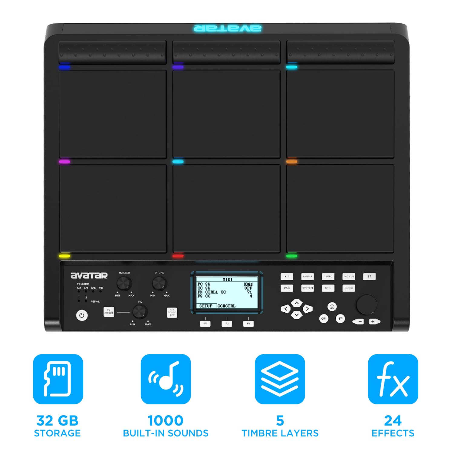 SamplePad Pro 8-Pad Percussion and Samp… Alesis SamplePad Pro 8-Pad Percussion and Sample Triggering