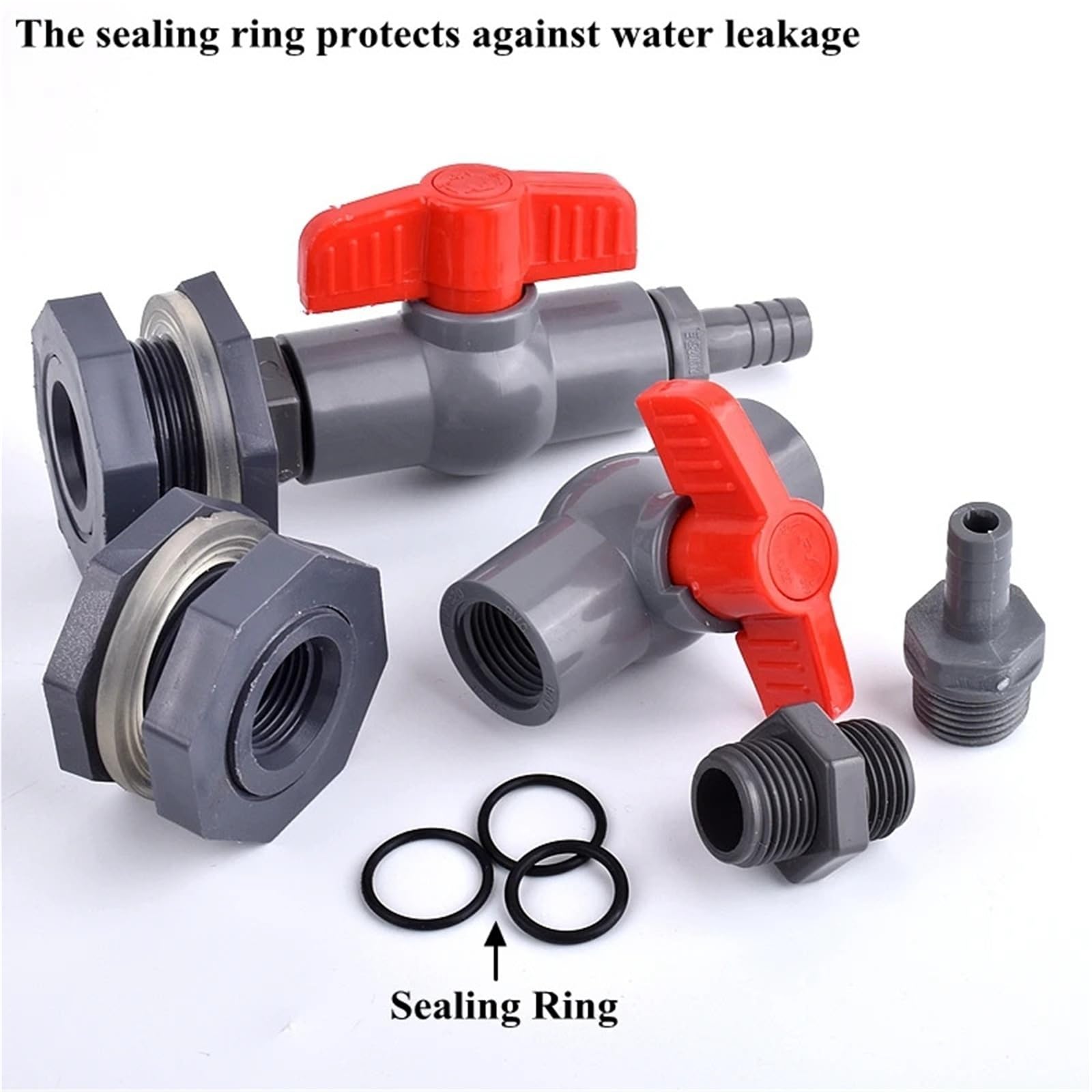 Juego de 1 a 3 conectores PVC for acuario, 1/2" y 3/4" a 8-16 mm, for manguera drenaje agua, válvula unión Pagoda(3l4 Inch-12mm,3Pcs)