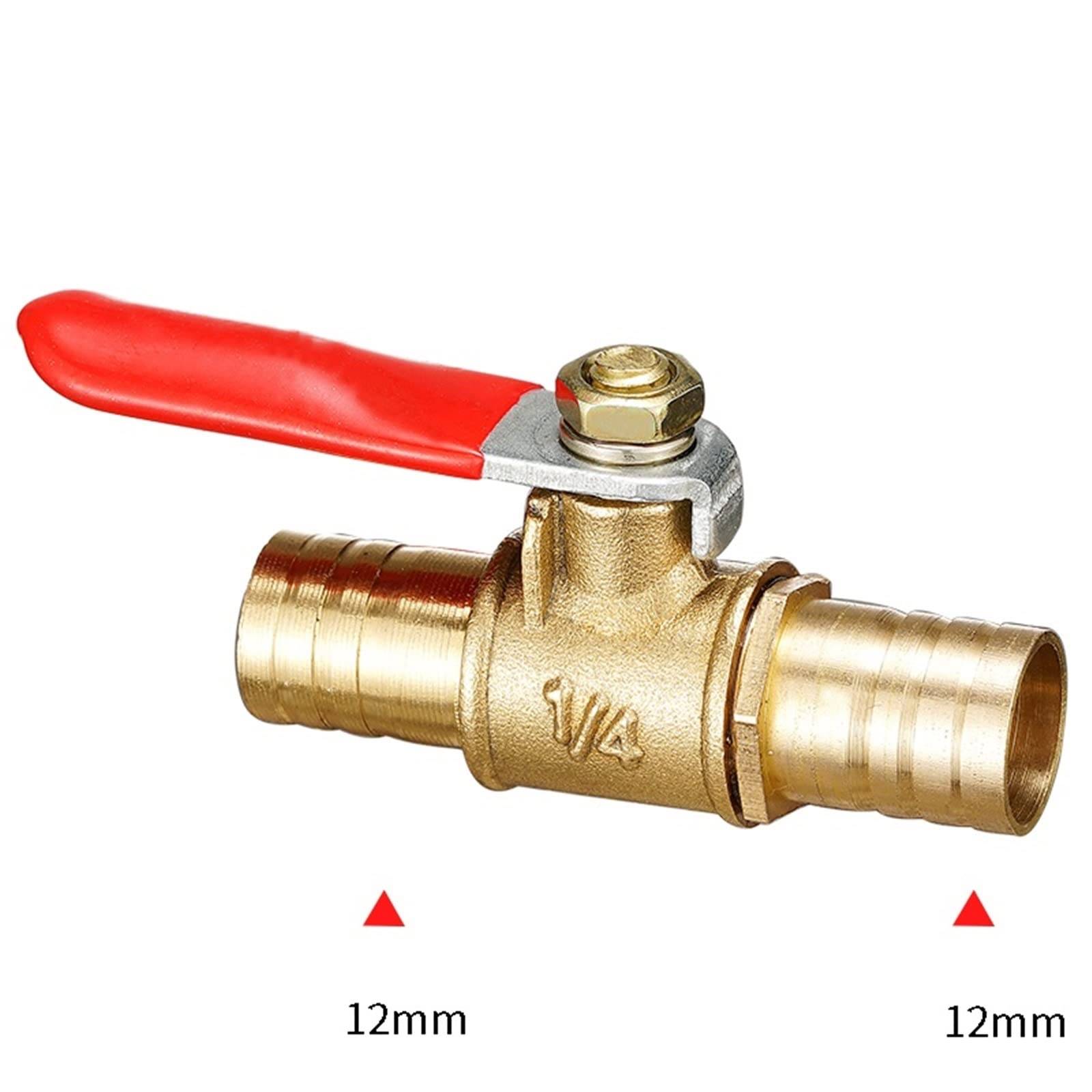 6mm-19mm 6-8 pneumatyczne złącze uchwyt węża Barb Inline mosiądz woda olej powietrze gaz przewód paliwowy odcinający zawór kulowy złączki rurowe 1 szt. (kolca 16 mm)
