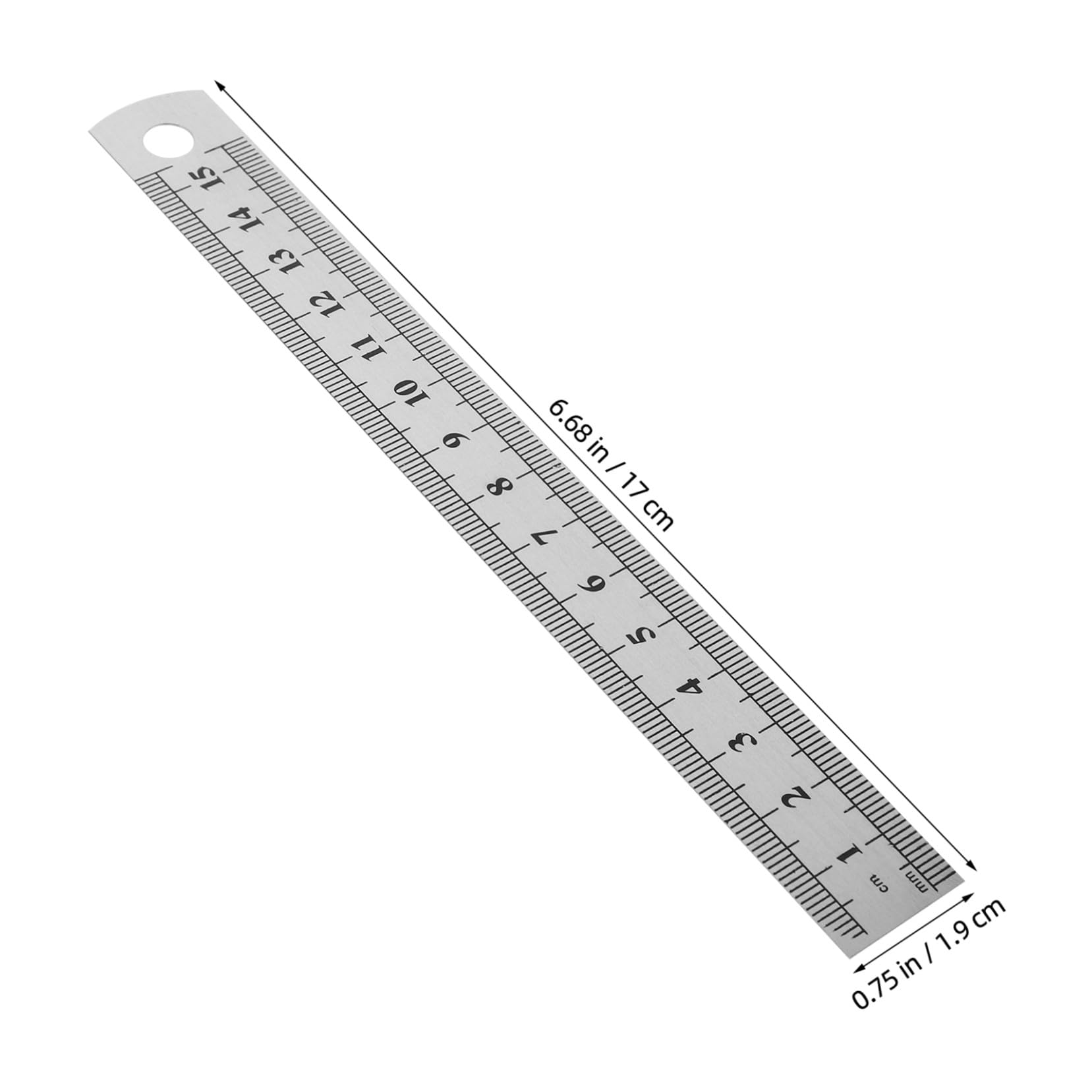 Operitacx 30 Pièces Lot de Règles Acier Inox Règle Droite Double Graduation Outil de Dessin et Mesure pour Guitare Ingénierie et Menuiserie