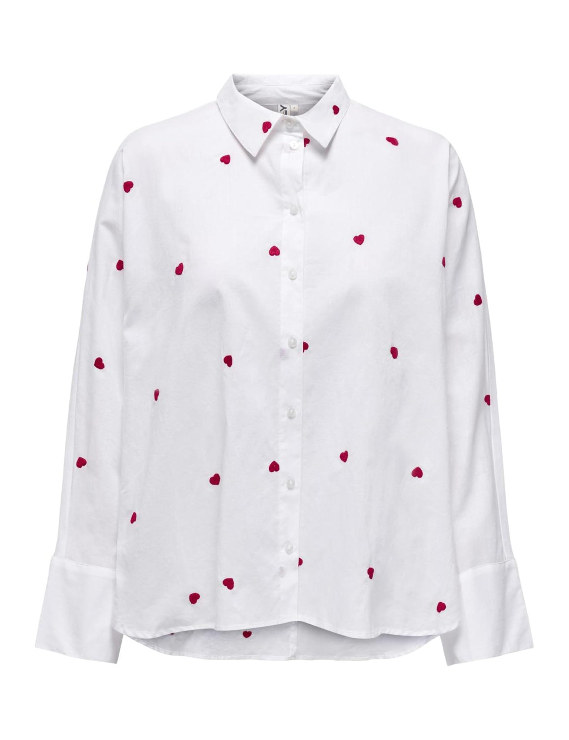 ONLY Chemise Femme col boutonné Coupe Droite Poignets boutonnés boutonnière Confortable élégant, Couleurs:​Blanc, Taille:​L