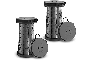 Upgraded 2-Pack Retractable Stool Folding Chair