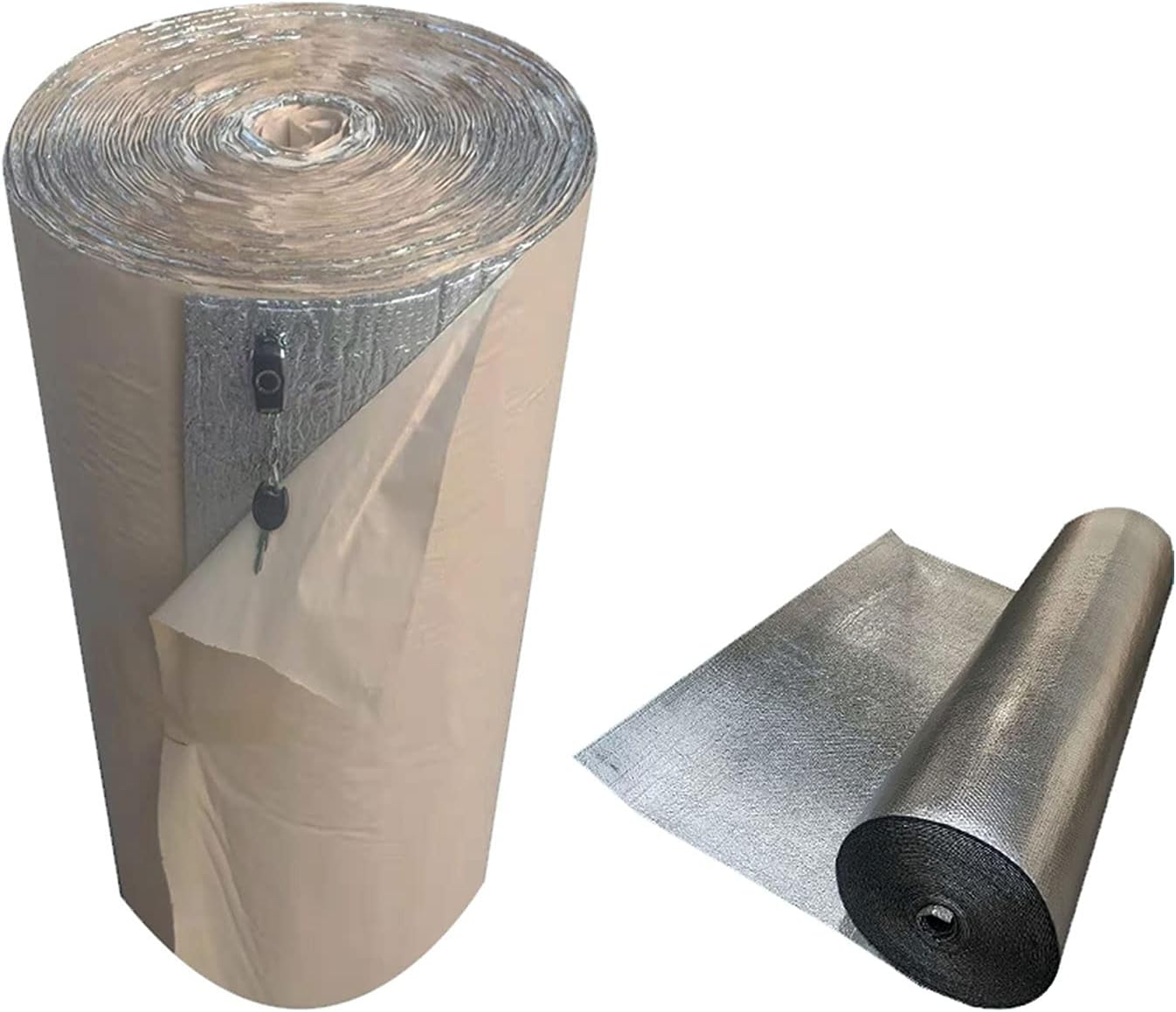 Foil Insulation Roll 10m X 60cm Radiator Reflector Panels For Floor Roof Wall Ceiling Heat Vapour Barrier Energy Saving Wrap