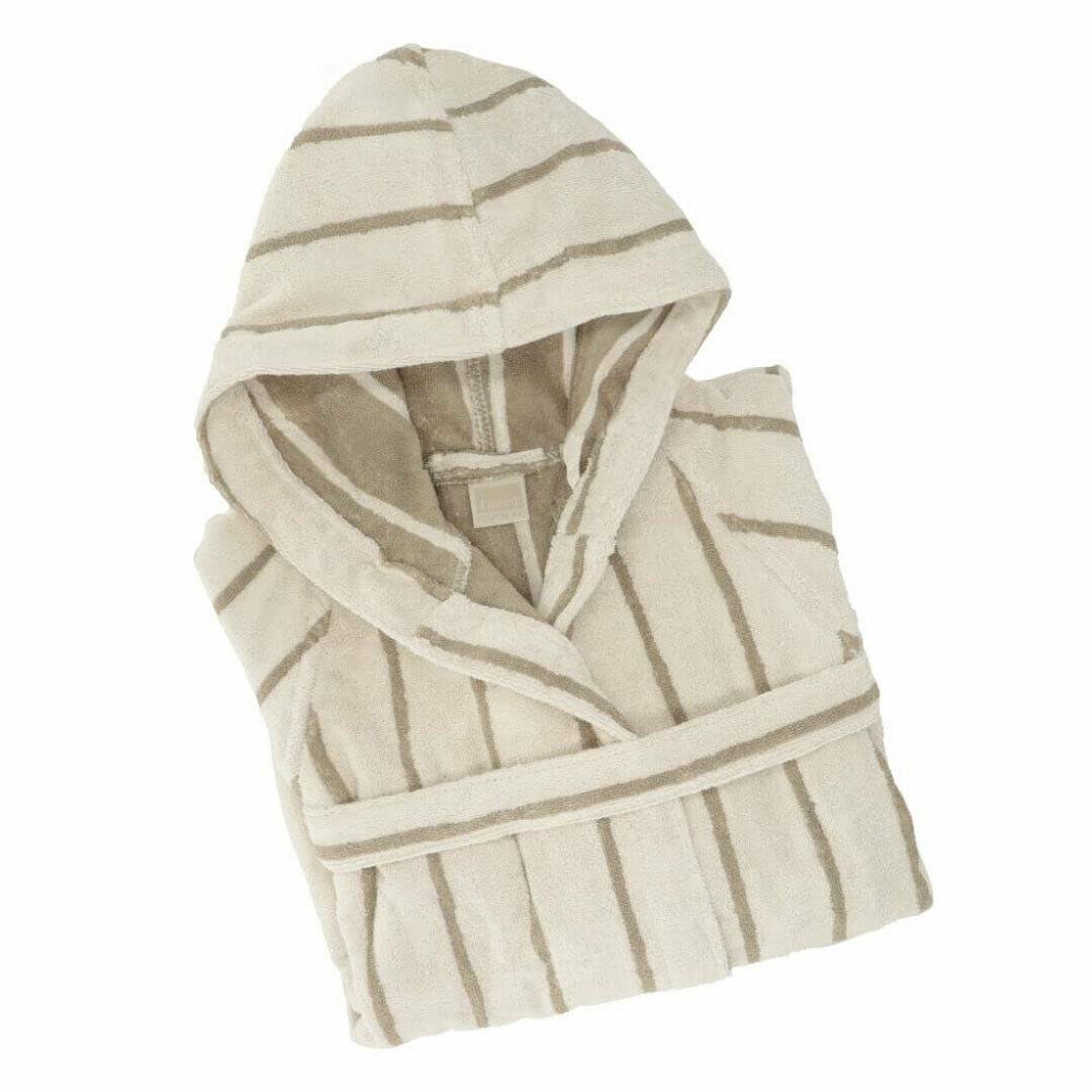 Gabel Naturae Fiume Accappatoio con cappuccio Unisex Spugna Jacquard di cotone