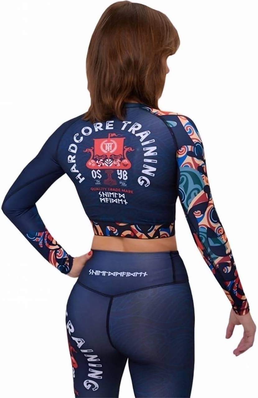 Hardcore Training Thor Compression Long Sleeve Top Women Fitness Boxing Rash Guard Yoga Running