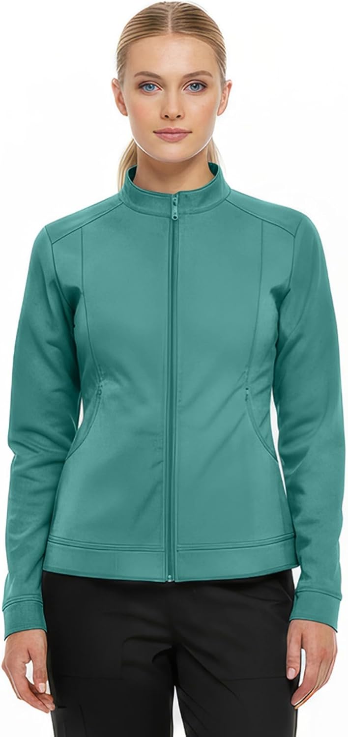 Natural Uniforms Women's Ultra Soft Stretch Zip Up Scrub Jacket (5200)