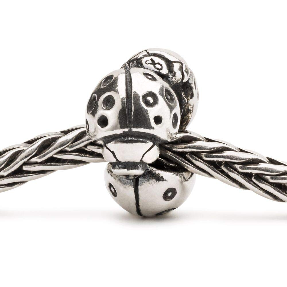 Trollbeads Ciondolo argento coccinella, misura unica, Argento, Nessuna pietra preziosa