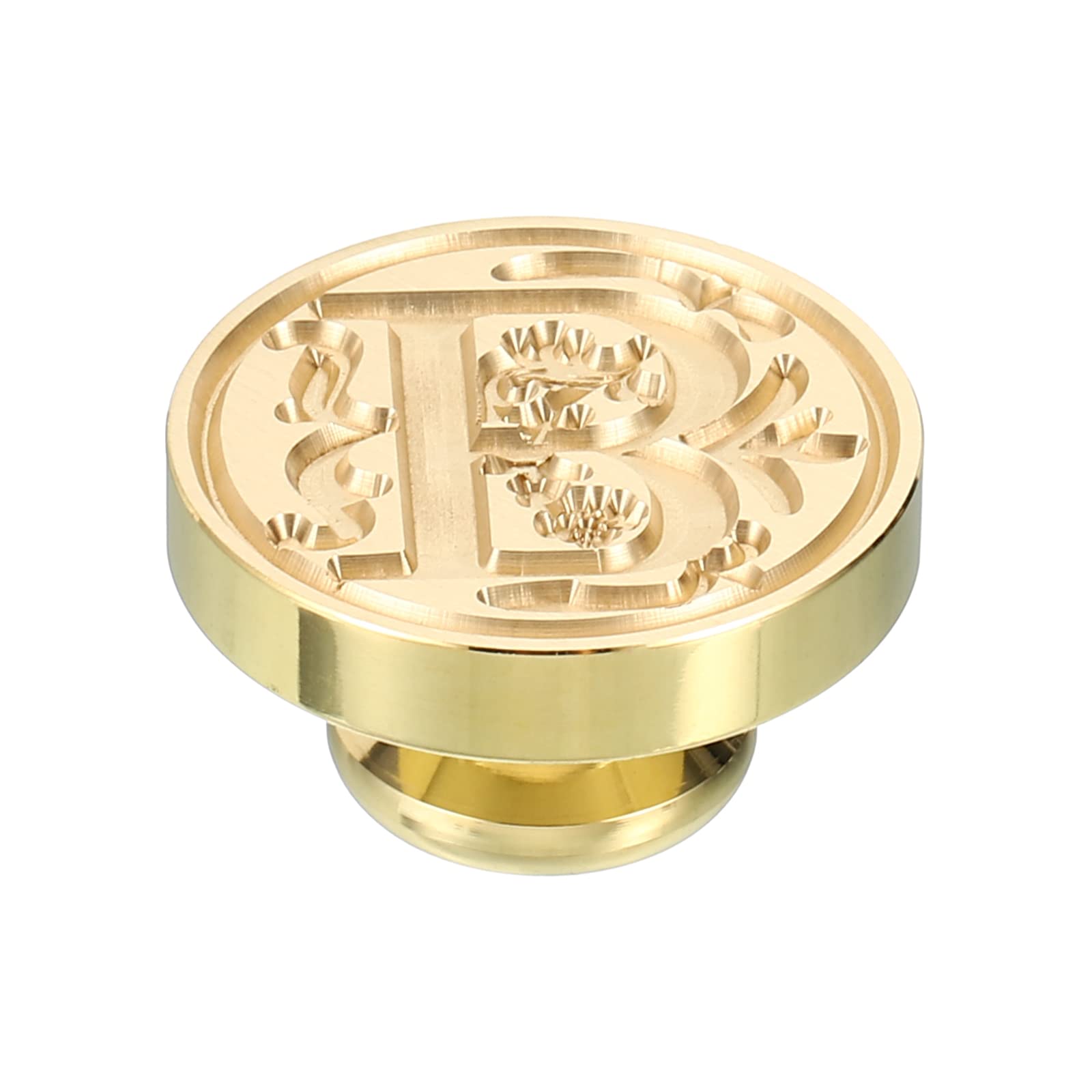 PATIKIL Alphabet B Wax Seal Stamp, Initial Letter Sealing Wax Stamp Classic Retro Brass Head for Envelope Invitation Cards - Image 3