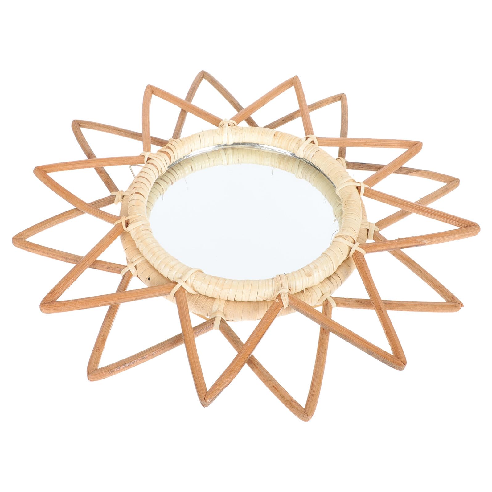 Miroir suspendu en rotin tressé pour sublimer votre entrée chaleureuse