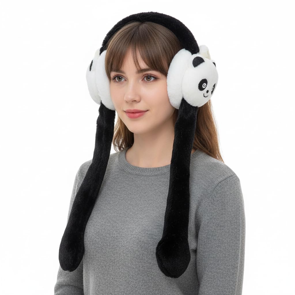 Xlent Winter Earmuffs For Women | Stylish Ear Warmers, Soft Faux Fur Cold Weather Outdoor Headband, Foldable Windproof Thermal Ear Covers for Women-image-37