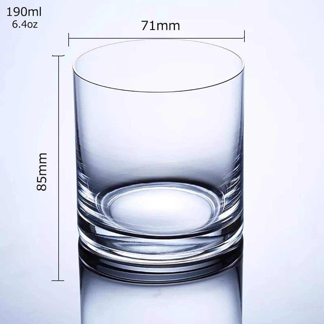 Amazon | ロックスタイルの昔ながらのウイスキーグラス200ml/6.5OZ