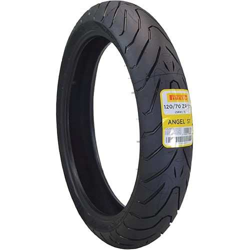 Pirelli Angel ST 120/70ZR17 (58W) Front Motorcycle Tire – High-Performance Sport Touring Tire for Enhanced Grip, Durability & Stability – Fits Sport & Touring Bikes