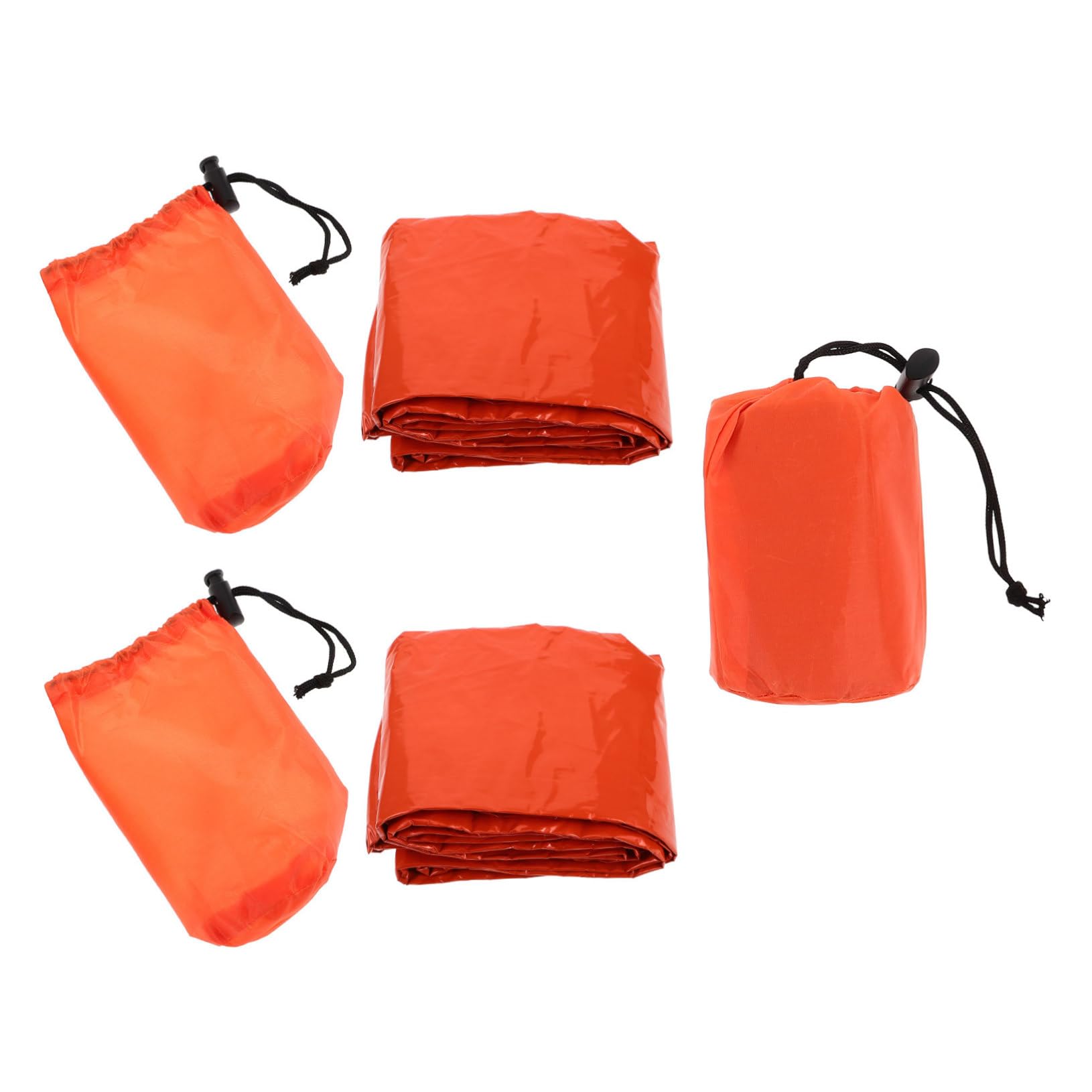 Hemobllo 3satz Notfallschlafsack Leicht Für Camping Outdoor Aktivitäten Mit Kompressionsbeutel Und Notfalldecke Biwaksack Thermoschlafsack Für Notzelt