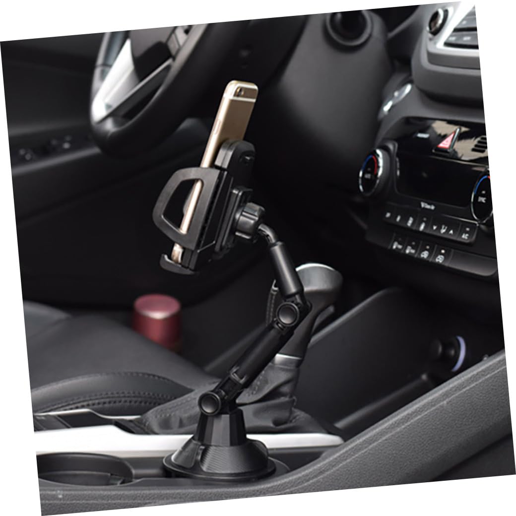 Toddmomy Porta Tazza per Auto Regolabile in Plastica Nero Supporto Cellulare Leggero e Angoli di Visualizzazione Regolabili per Smartphone in Auto