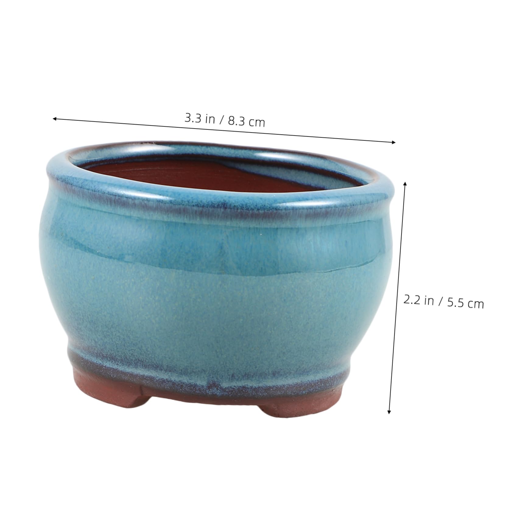 BESPORTBLE 5St Saftige Spargel-Topfpflanze Sukkulenten Pflanzgefäß Tischdekoration Pflanzgefäß Dekorative Pflanzentöpfe blumentopf Desktop-Topf für Sukkulenten Desktop-Pflanztopf lila Ton