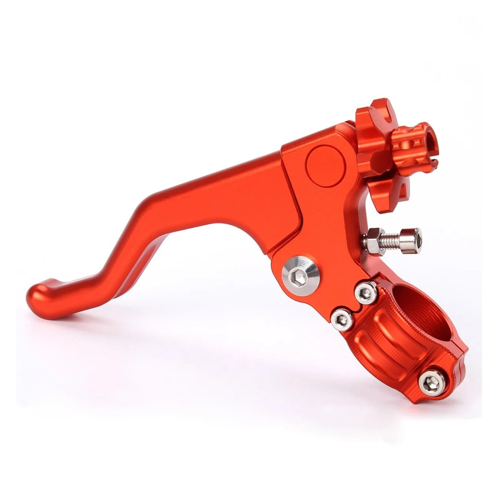 JWQEBNS Motorcycle Brake Clutch Levers for CRF250R CRF450R CRF230F XR230 for Suzuki for Ducati for Kawasaki 22MM CNC Short Stunt Clutch Lever Cable System(Orange)