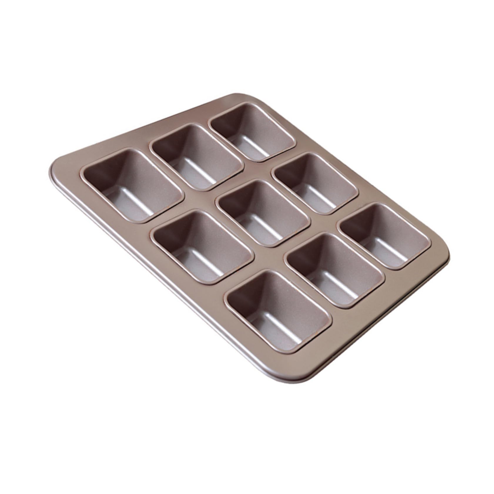 GLEAVI Moule à Pâtisserie Carré Antiadhésif 9 Compartiments Acier Carbone Revêtement Uniforme Cuisson Maison Cuisson Four