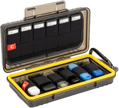 Durable USB Flash Drive Case, Thumb Drive Organizer for 12 USB A/USB C Jump Drive, 24 Memory Card SD SDHC SDXC CFexpress Type A Card Case Holder, Water-Resistant and Shockproof