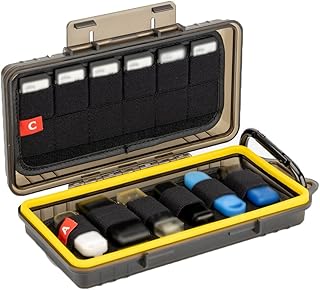 Durable USB Flash Drive Case, Thumb Drive Organizer for 12 USB A/USB C Jump Drive, 24 Memory Card SD SDHC SDXC CFexpress Type A Card Case Holder, Water-Resistant and Shockproof