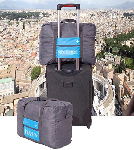 Travel Bag Lightweight Duffel Gym Bag Waterproof Foldable Portable Luggage Bag Men Women (32L, Orange)