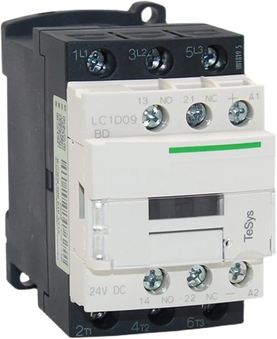 Contactor 220v DC 3 Phase 3-Pole Three-Pole 3P50/60Hz LC1D25 LC1D32 LC1D38 Coil Voltage 24v 110V 220V 380V 1Pcs(Lc1d09 Black9a,220V)