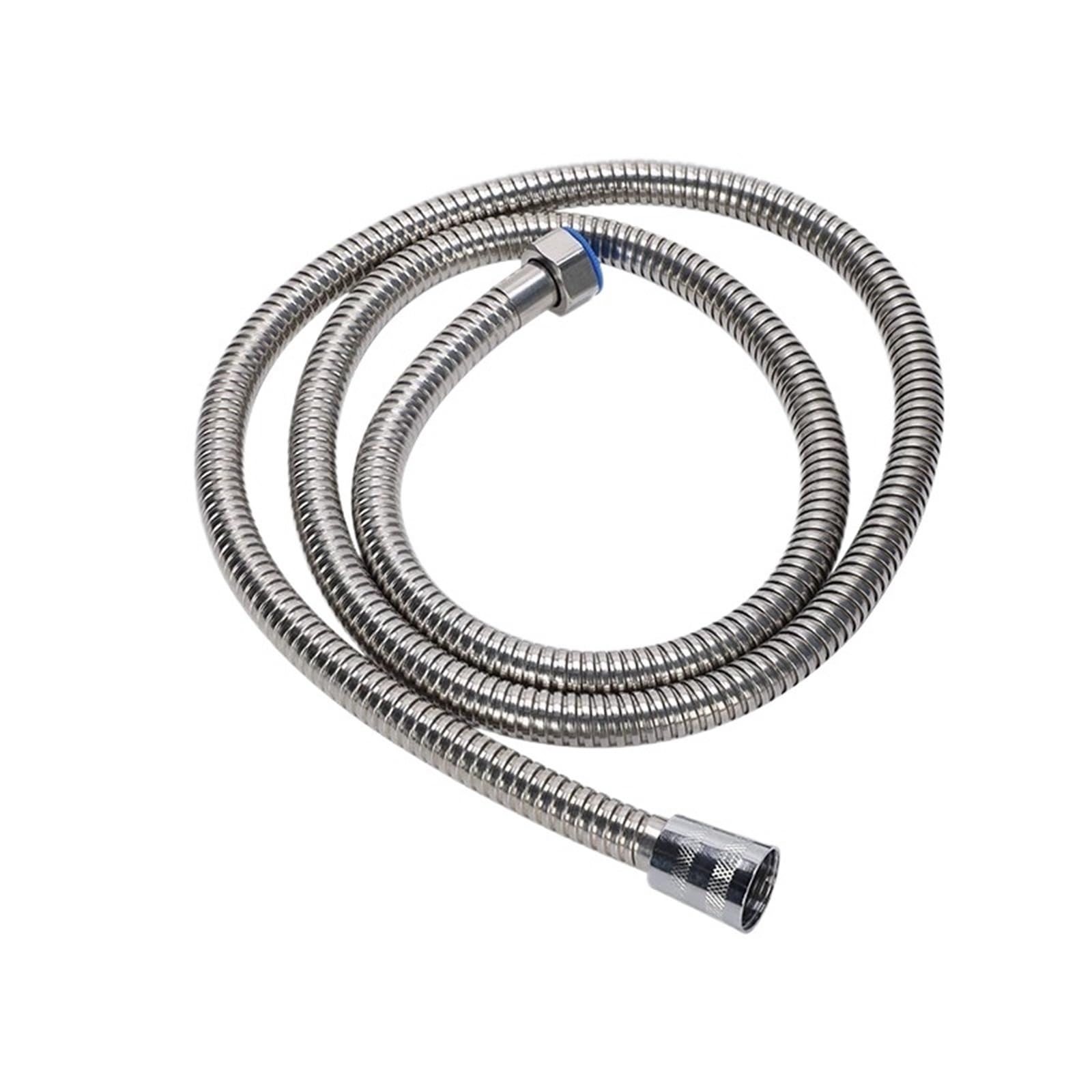 Lyxygmv 1.5M Shower Hose 1/2" Stainless Steel 1.5/2.0M Silver Plumbing For Showerhead,Rainfall And Bath Faucet For Bathroom Showers(1.5M)