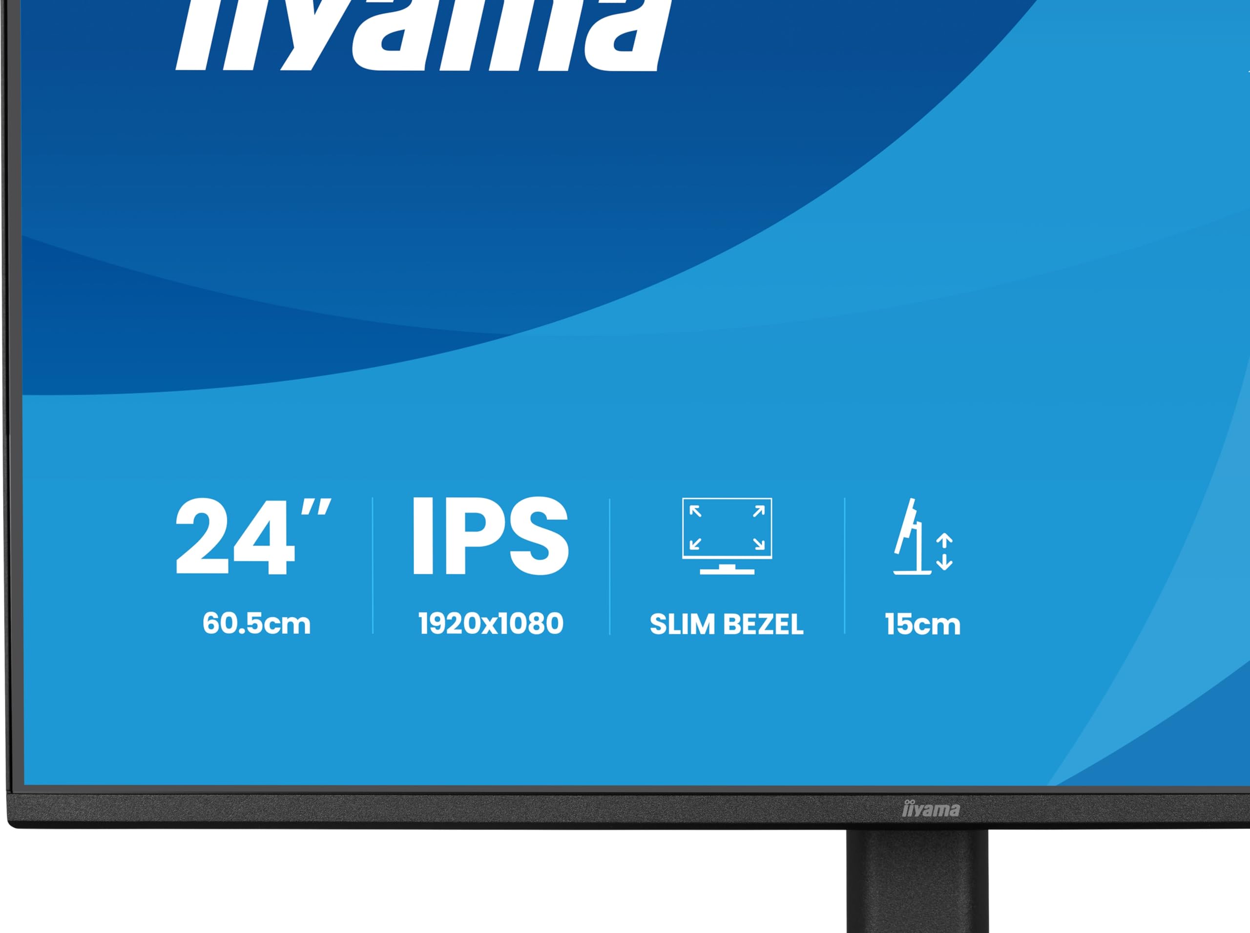 iiyama Prolite XB2491H-B1 60,5cm 24" IPS LED-Monitor Full-HD 120Hz HDMI DP Höhenverstellung Pivot Slim-Line Adaptive Sync Energieklasse C schwarz