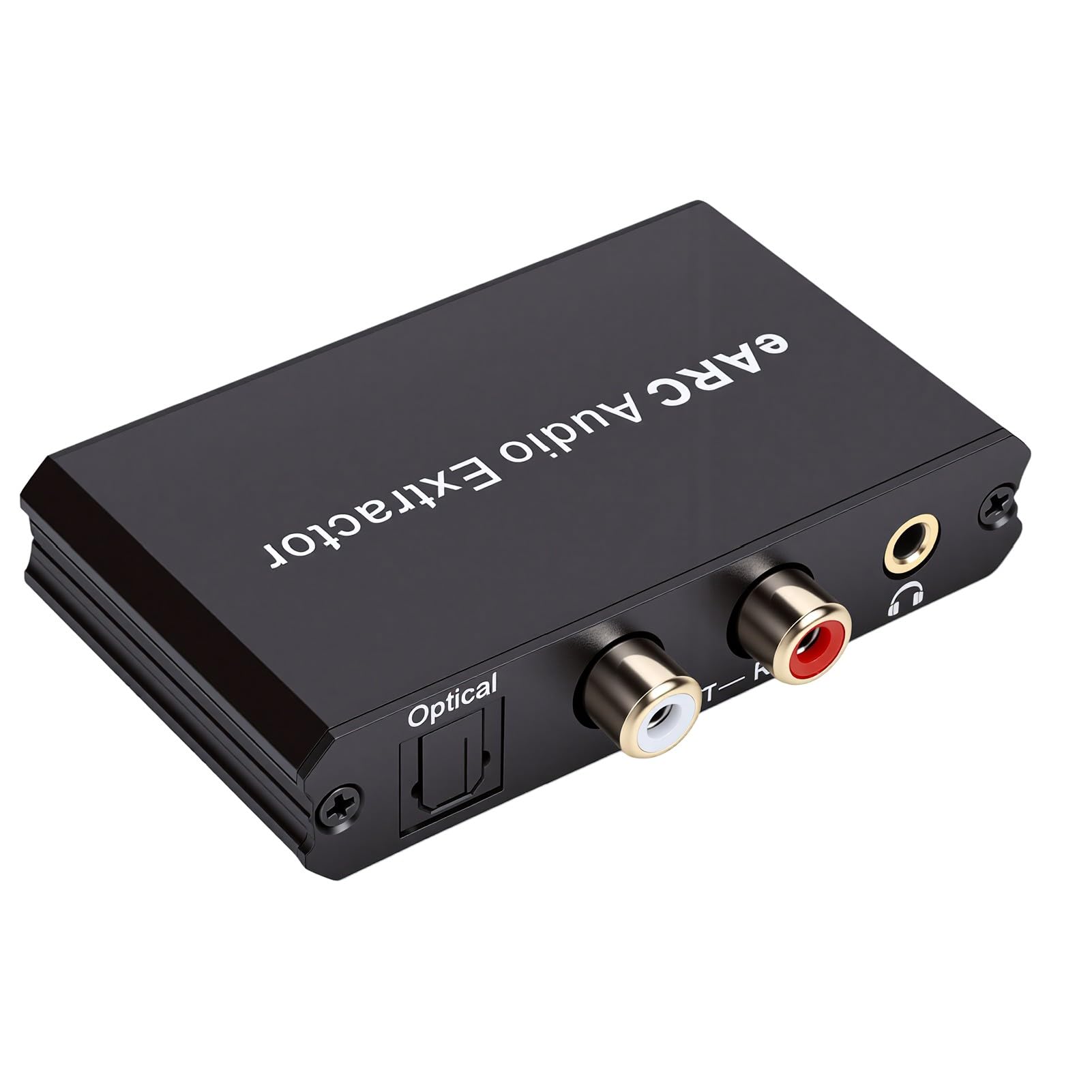 Tosuny Extractor de Canal de Retorno de Audio de 192 KHz, Adaptador de Audio HDMI a óptico y de 3,5 Mm, Convertidor Digital a Analógico con Alimentación USB para TV, Barra de Sonido y
