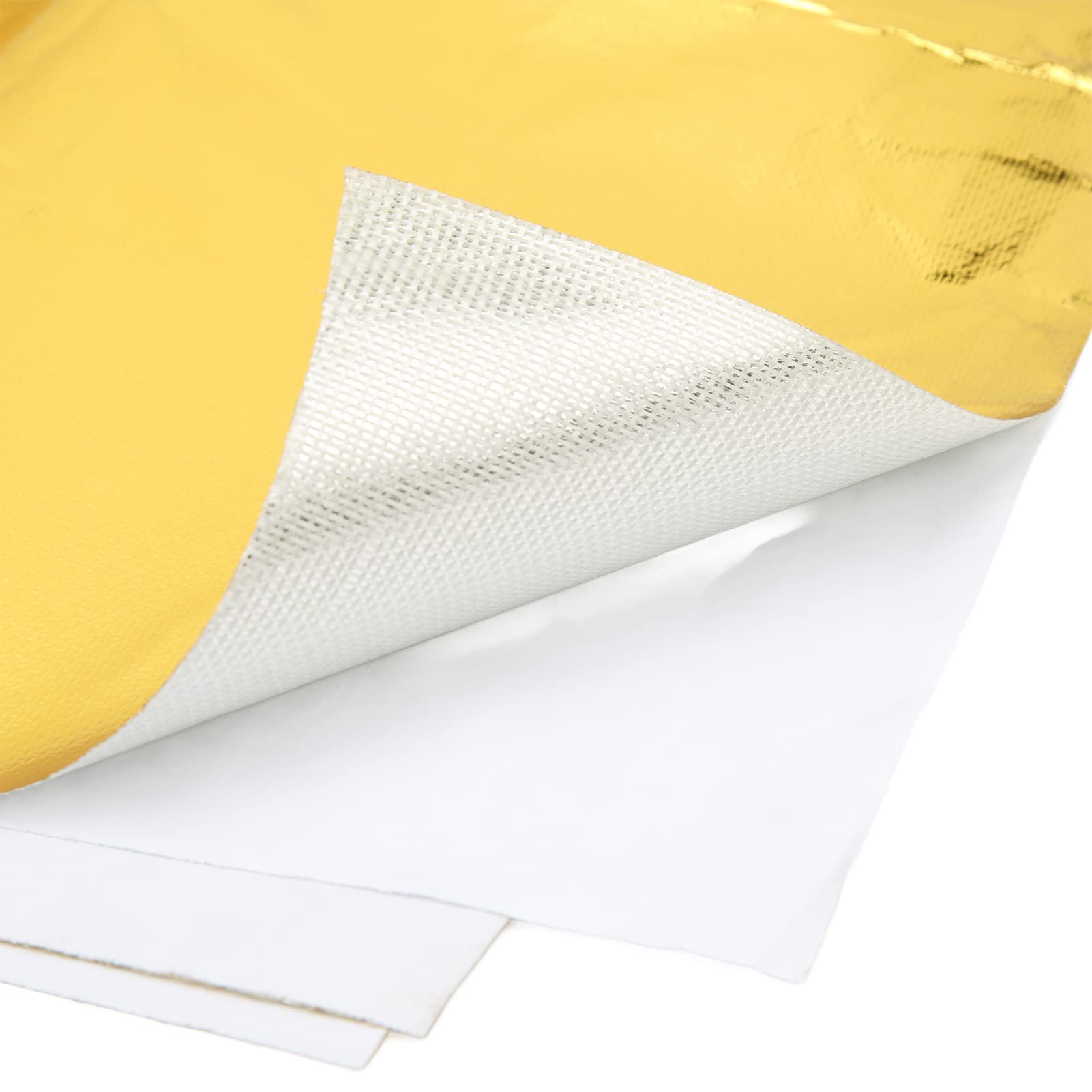 Film réfléchissant barrière de chaleur, feuille auto-adhésive haute température, rouleau réfléchissant thermique avec dos auto-adhésif, couverture d’isolation thermique pour la protection des tuyaux