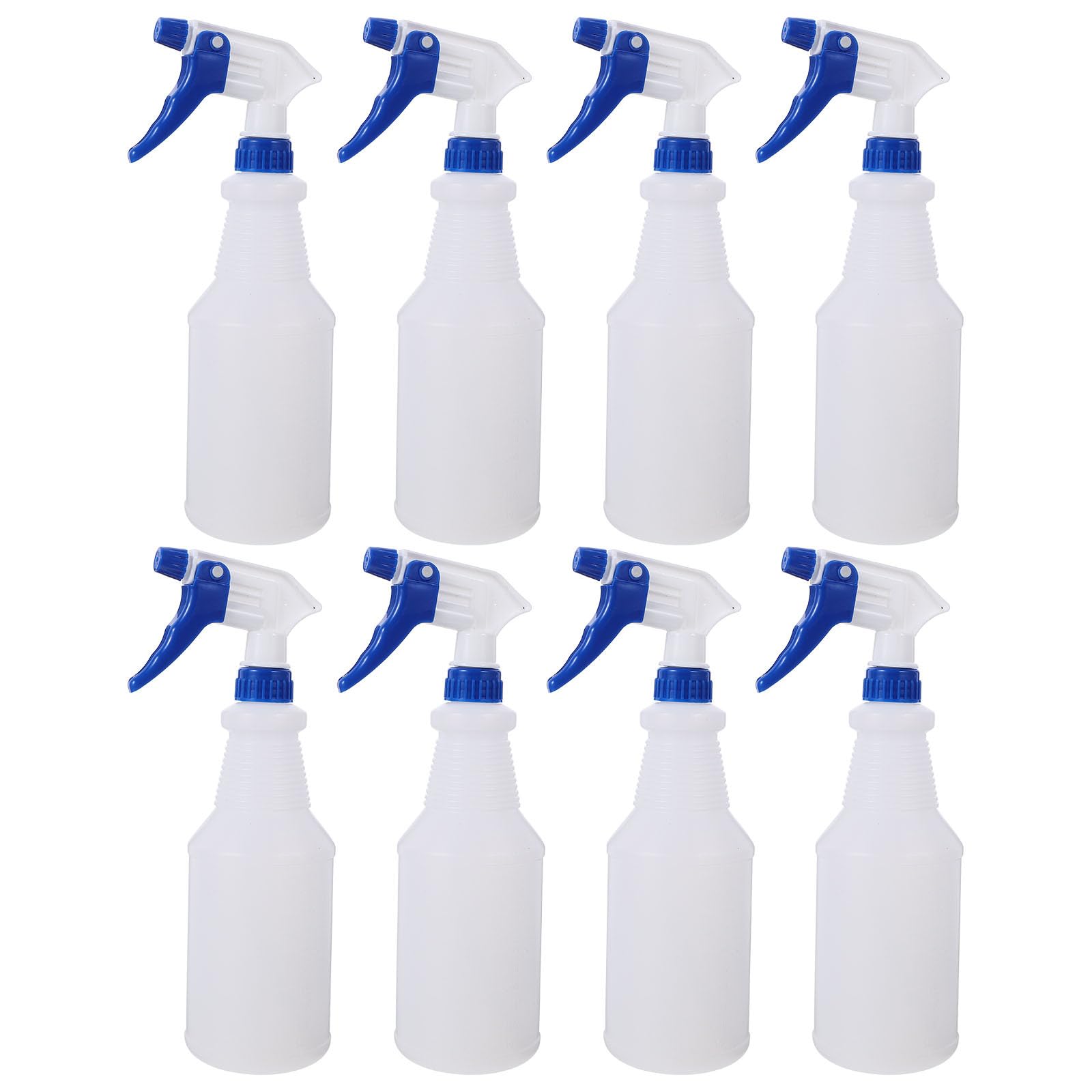 Ciieeo Botellas de Spray Pequeñas de Plástico 750 Ml, Pulverizador Recargable para Peluquería y Riego, Pack de 8 Unidades Boquilla Color Aleatorio, Rociador Reutilizable
