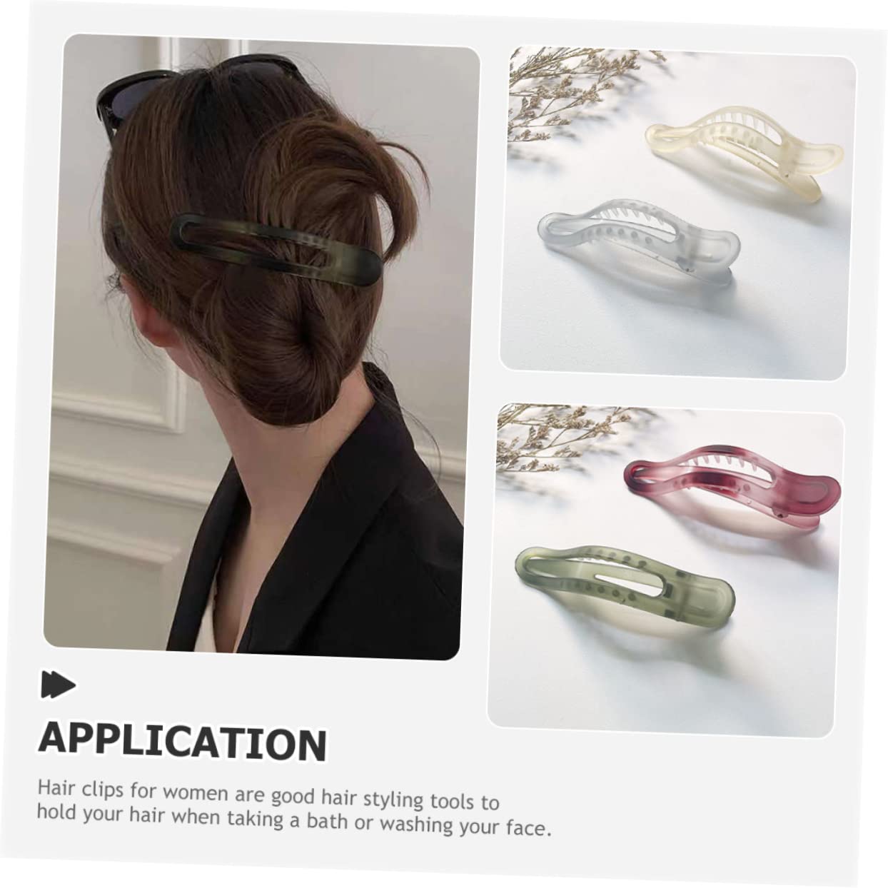 FRCOLOR 24pcs Fashionable Jaw Clips Girls Hair Accessories for Women Hair Claw Clips