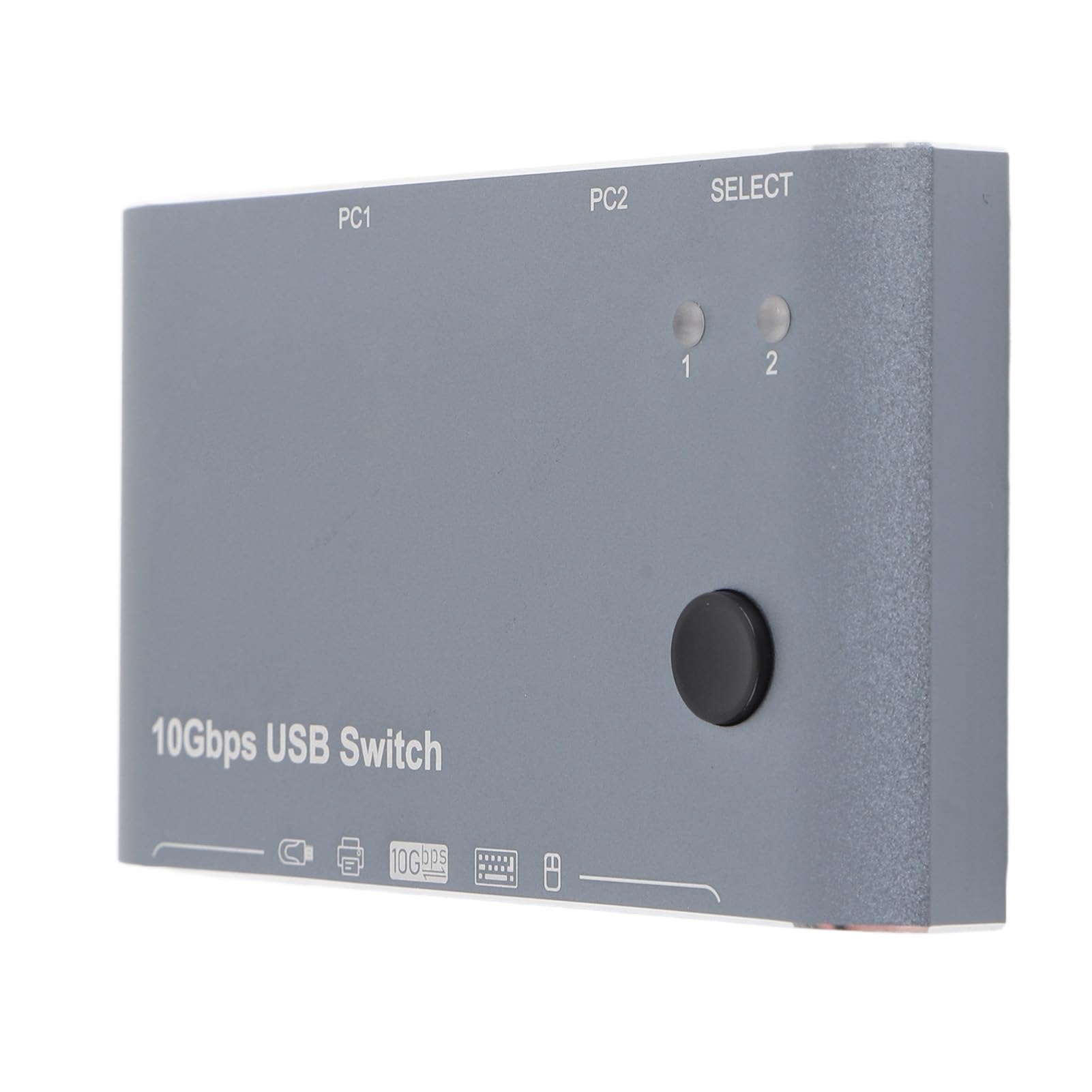 ASHATA Adattatore switch USB 10Gbps trasferimento dati 4 porte hub per PC portatile, selettore commutatore USB per impiegati in ufficio