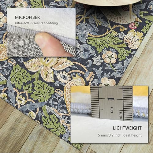 Tapis William Morris 60x120cm lavable pour un salon bohème chic - 6