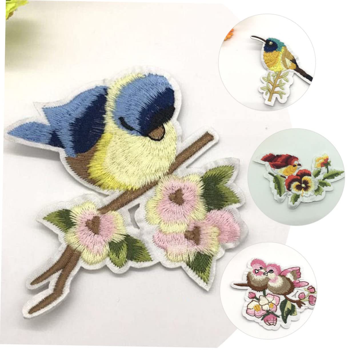 Applikationen für Kleidung, Stickerei-Applikations-Patches, 15 Stück, Vogel-Stickerei-Patch, Kleidungs-Applikation