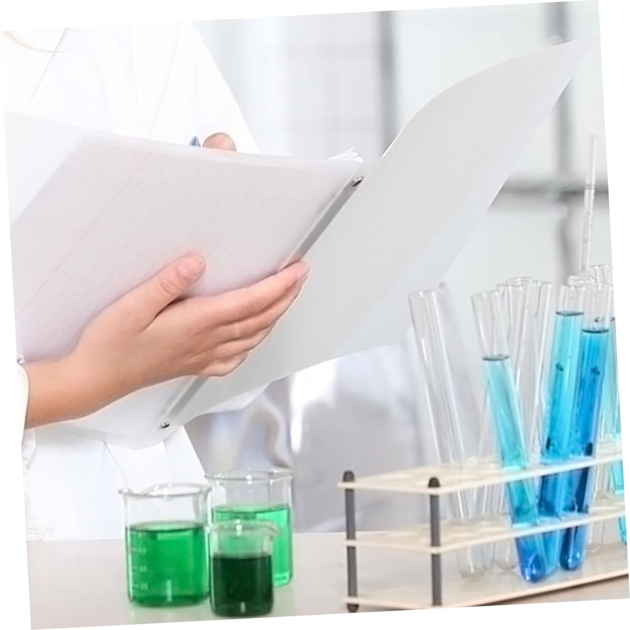 20 Pezzi Provetta in Con Bordo Arrotolato Della Provetta Conservazione Delle Provette in Esperimenti Scientifici Provette Fiale Per Test in Bicchiere