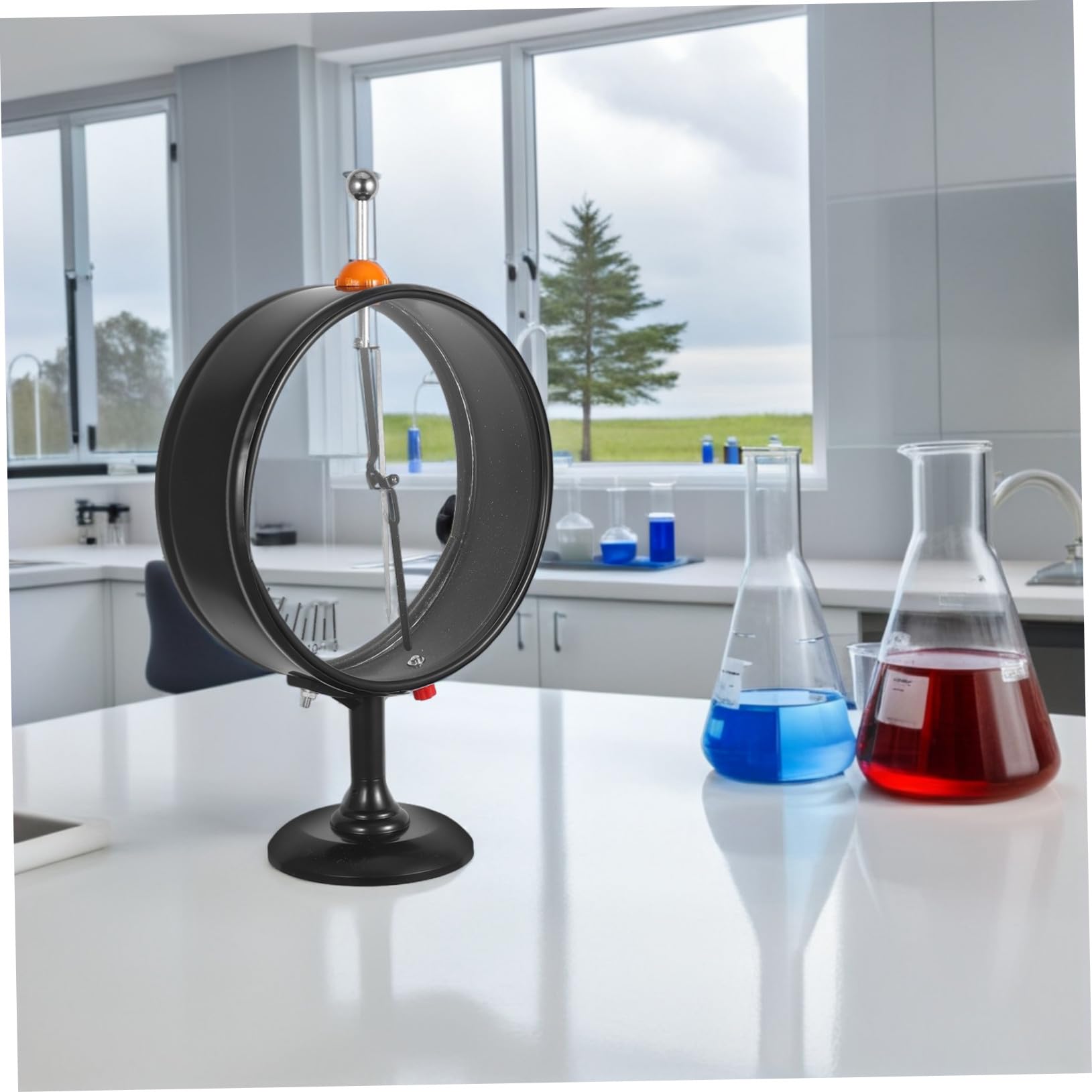 SHINEOFI Elettrometro Puntatore Per Esperimenti Elettromagnetici Kit Di Strumenti Scientifici Per Rilevamento Carica Statica e Didattica Di Fisica in Laboratorio e Classe